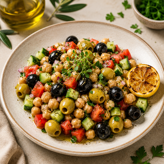 Olive & Chickpea Mediterranean Bowl