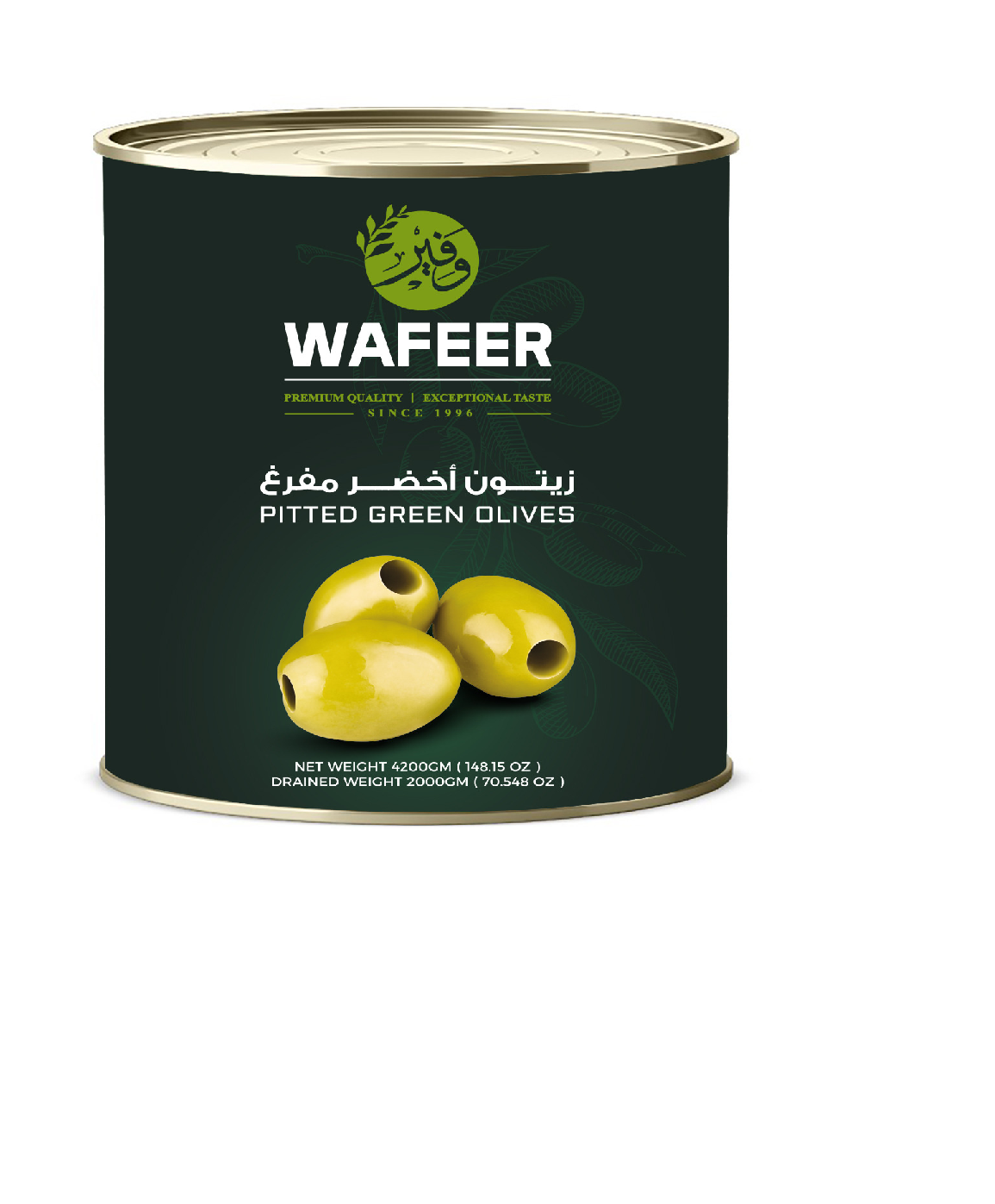 Medium Pitted Green Olives – 6 X A10